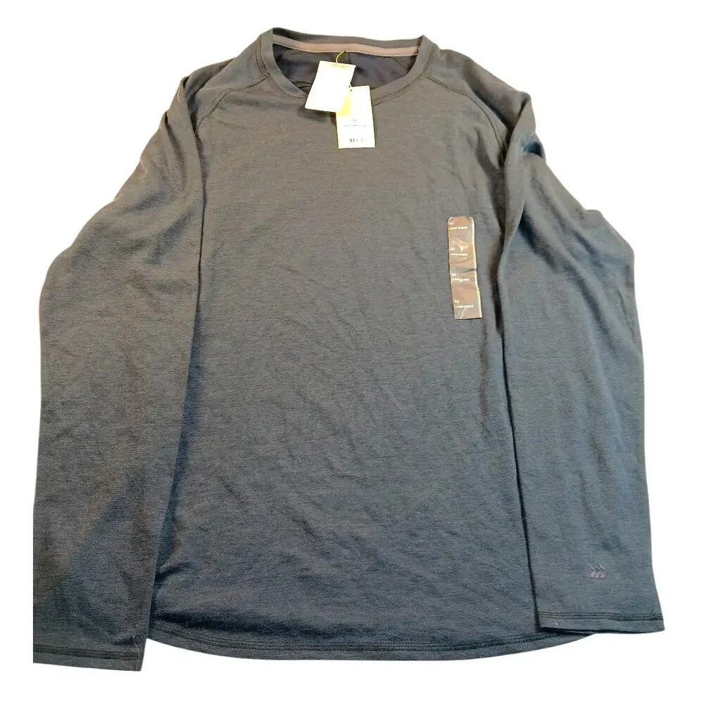 ALL IN MOTION Men's New w/Tags Blue Long Sleeve Athletic Pullover Top - Size: M - Picture 3 of 7